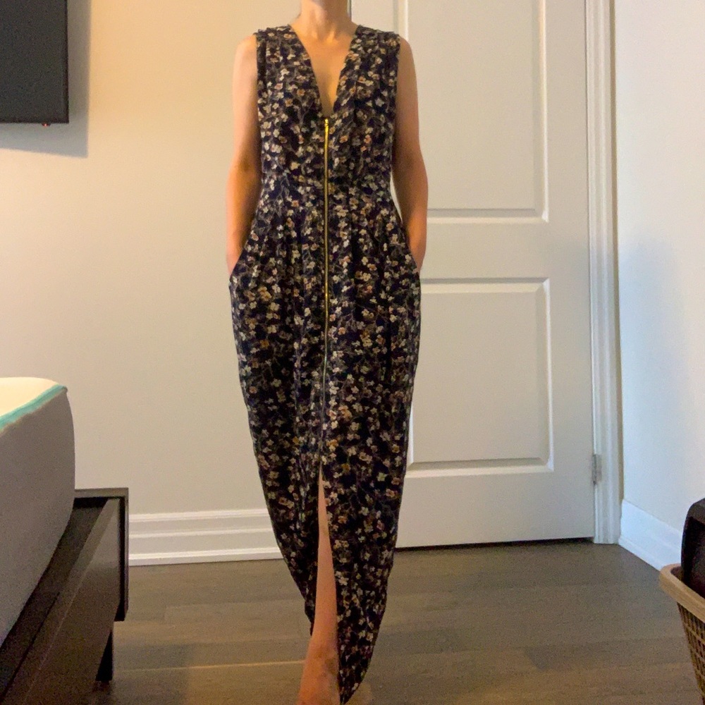 Zippered front dress